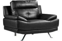 Islington Black Leather Armchair