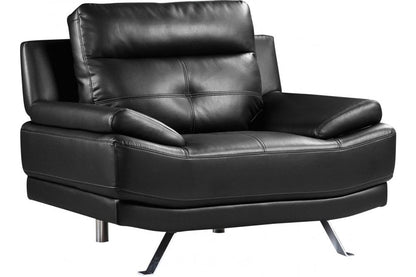 Islington Black Leather Armchair