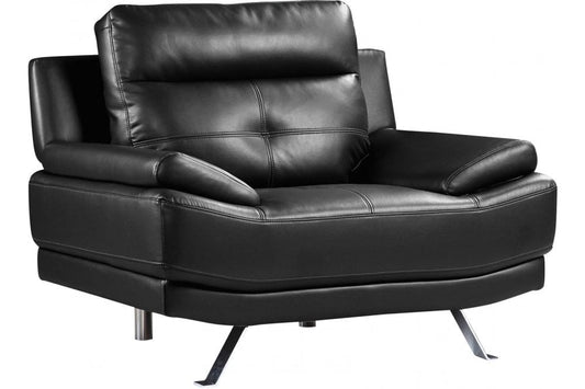 Islington Black Leather Armchair