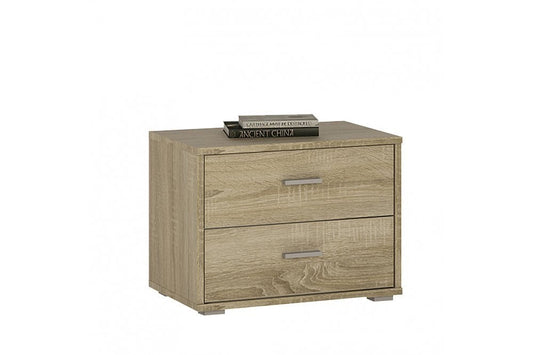 4 You 2 Drawer Low Chest/Bedside in Sonama Oak