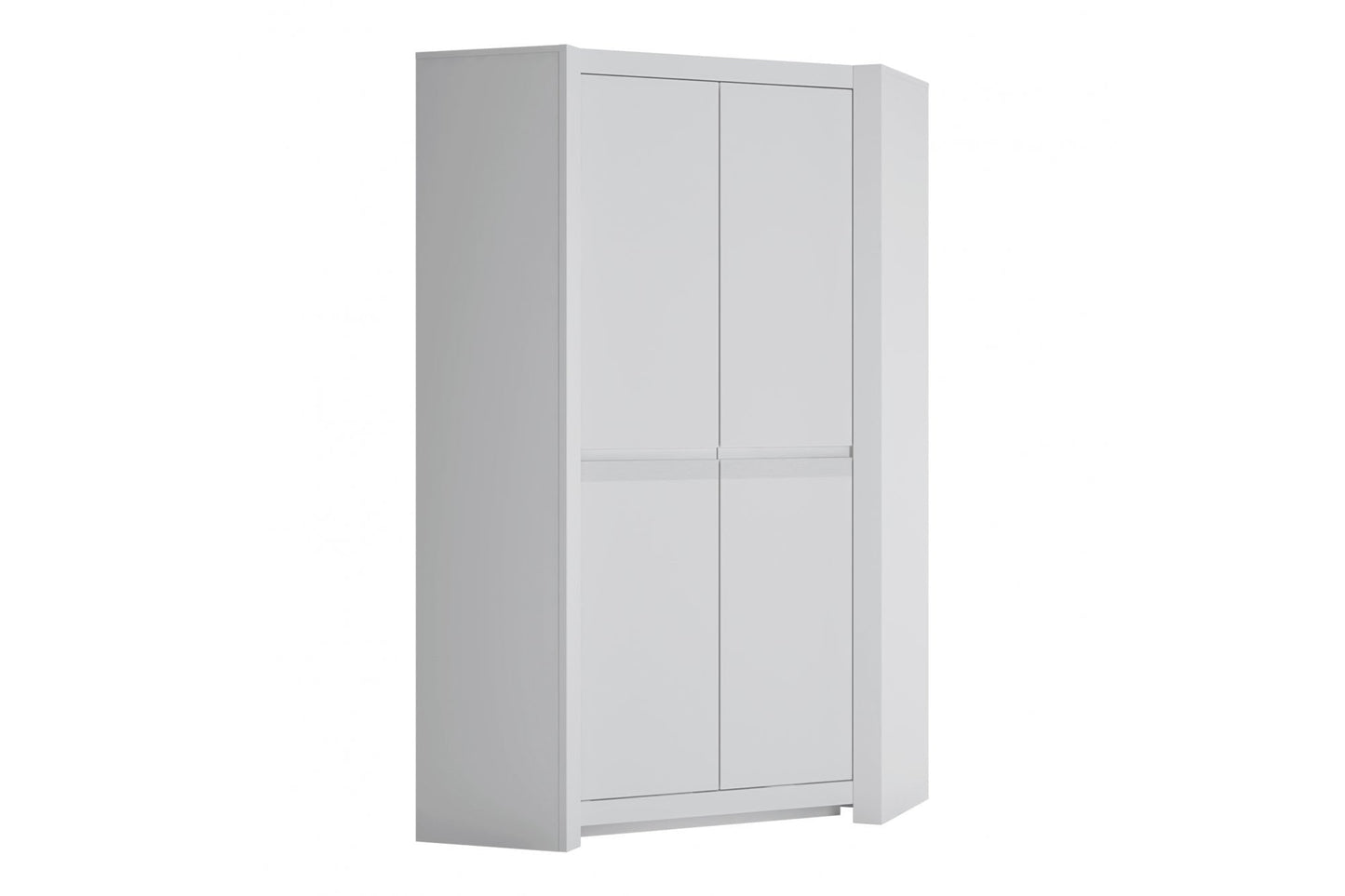 Novi 2 Door Corner Wardrobe in Alpine White