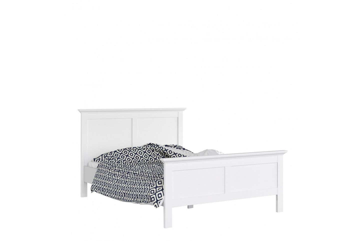 Paris King Bed (160 x 200) in White