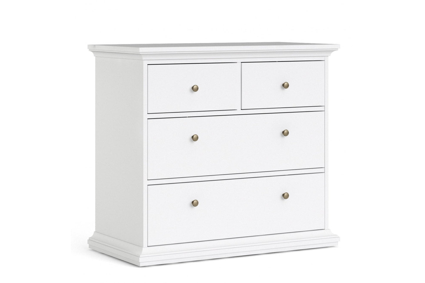Paris Chest of 4 Drawers in White