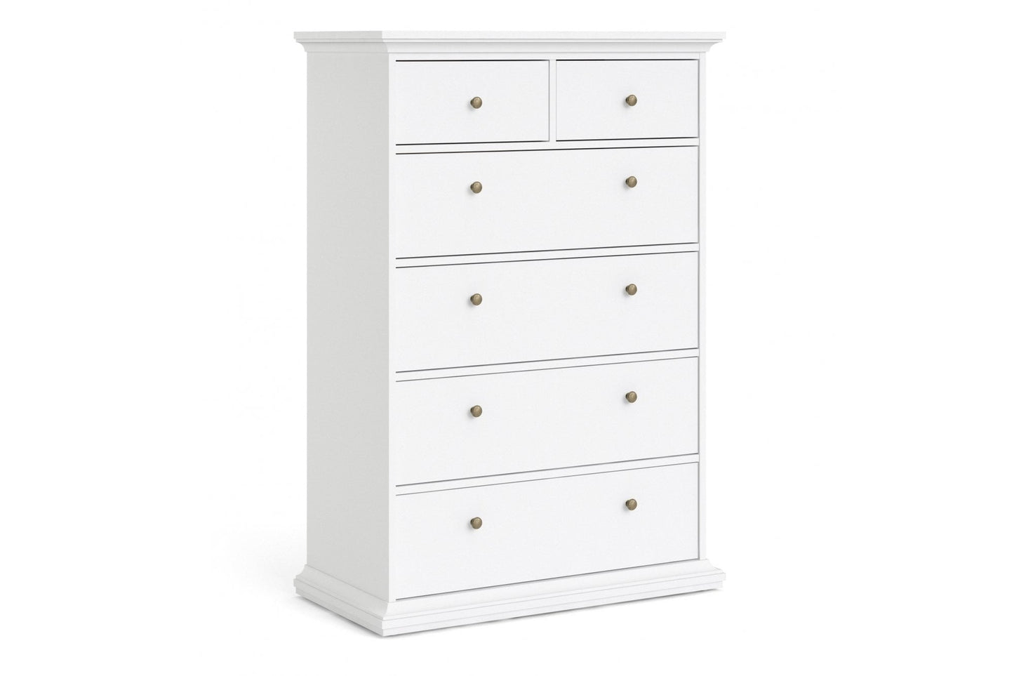 Paris Chest of 6 Drawers in White