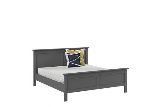 Paris Super King Bed (180 x 200) in Matt Grey