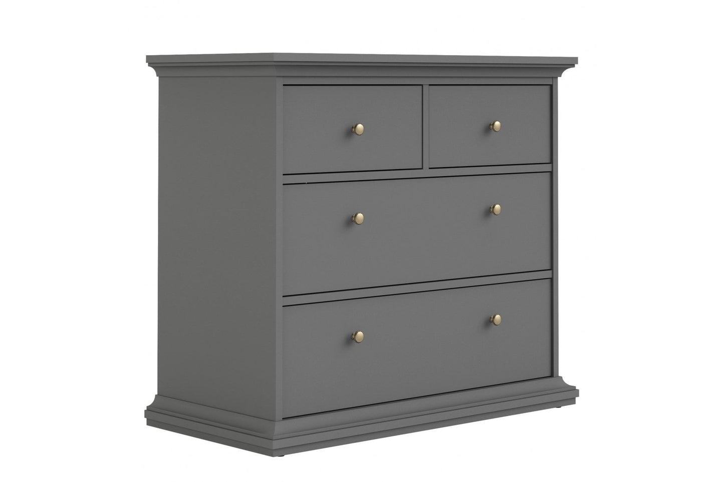 Paris Chest of 4 Drawers in Matt Grey