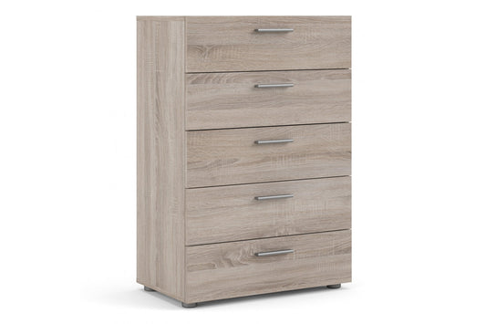 Pepe Chest of 5 Drawers in Truffle Oak