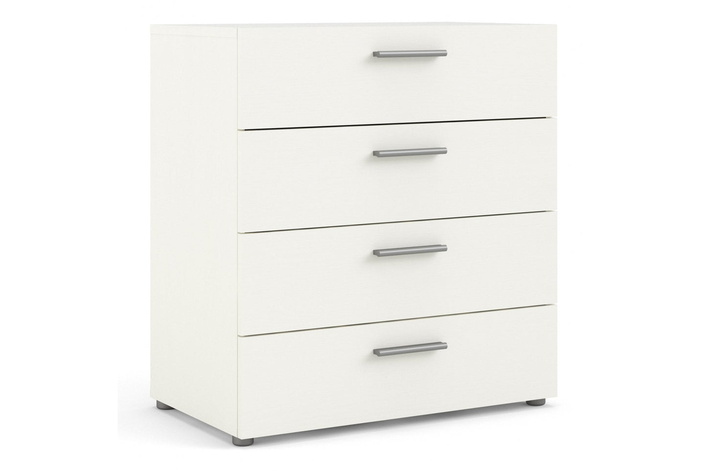 Pepe Chest of 4 Drawers in White Woodgrain