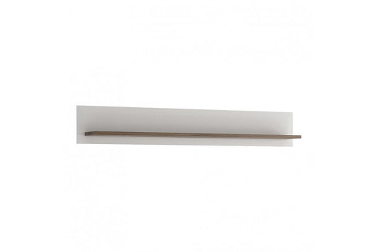 Toronto 165 cm Wall shelf In White and Oak