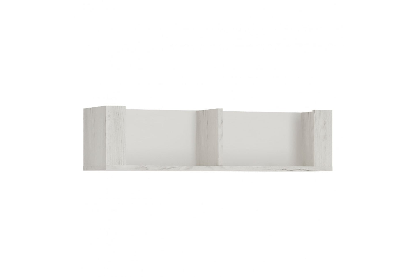 Angel 84cm Wall Shelf in White Craft Oak
