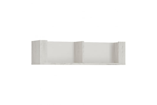 Angel 84cm Wall Shelf in White Craft Oak