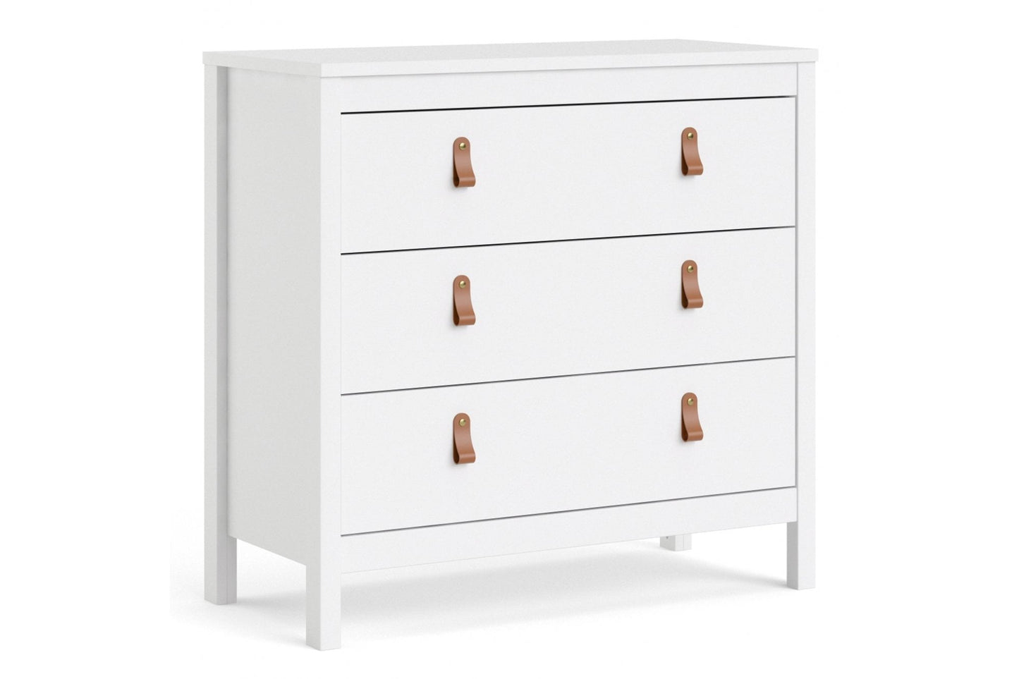 Barcelona Chest 3 drawers in White