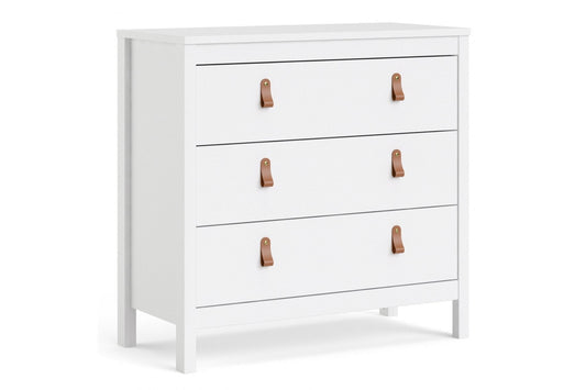 Barcelona Chest 3 drawers in White