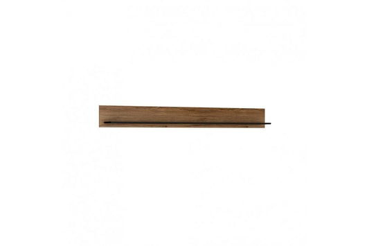 Brolo Wall shelf 197 cm in Walnut and Black