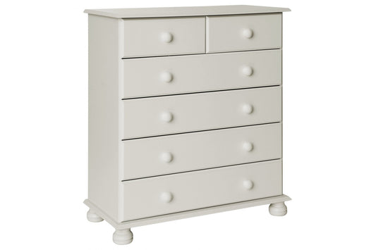 Copenhagen 2 + 4 Drawer Chest in White
