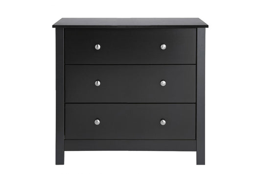 Florence 3 drawer chest in Black