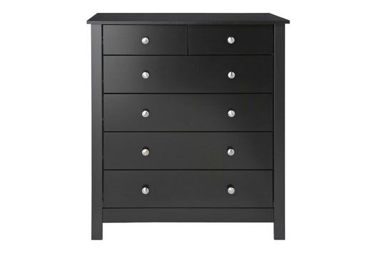 Florence 4+2 chest in Black