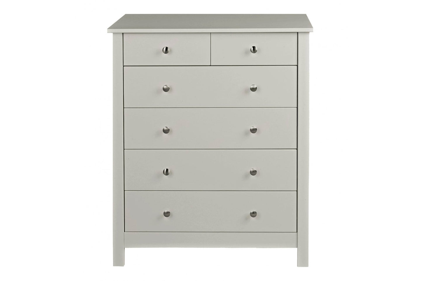 Florence 4+2 chest in Soft Grey
