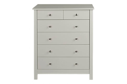 Florence 4+2 chest in Soft Grey