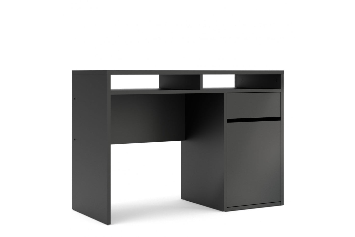 Function Plus Desk 1 Door 1 Drawer in Black