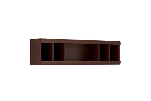 Imperial Wall Shelving Unit in Dark Mahogany Melamine