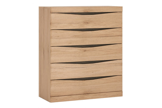 Kensington 5 Drawer Chest in Oak