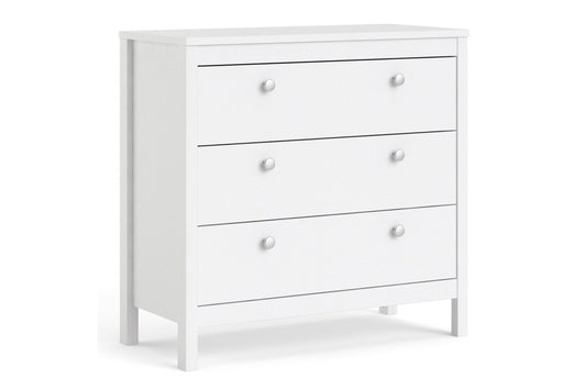 Madrid Chest 3 drawers in White