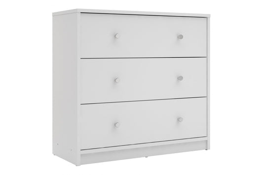 May Chest of 3 Drawers in White