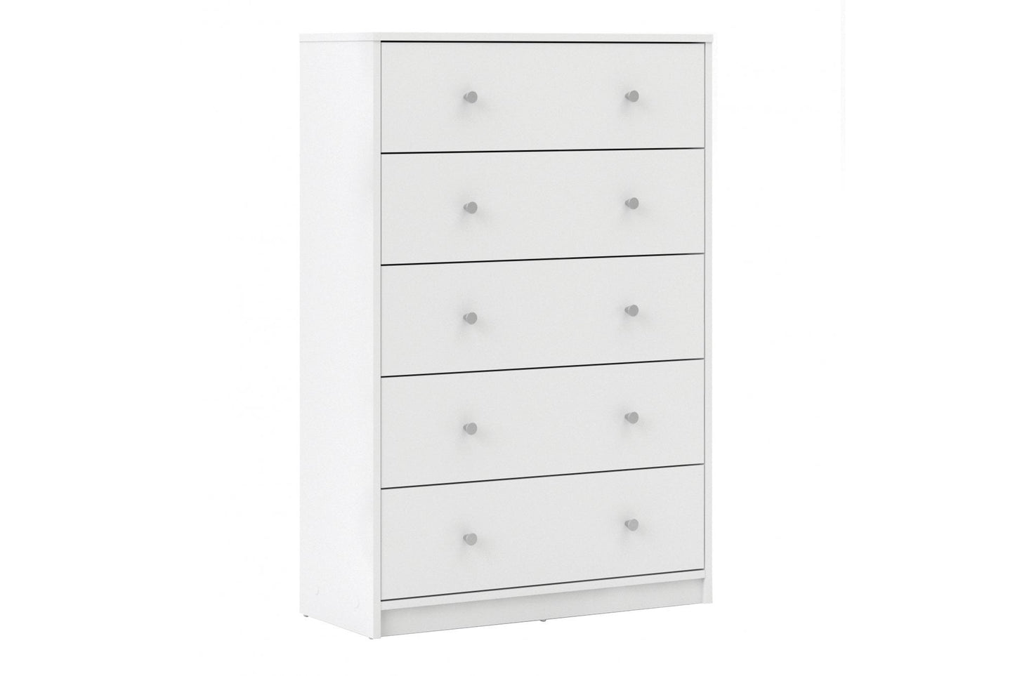 May Chest of 5 Drawers in White