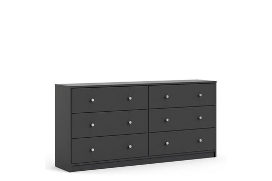 May Chest of 6 Drawers (3+3) in Grey