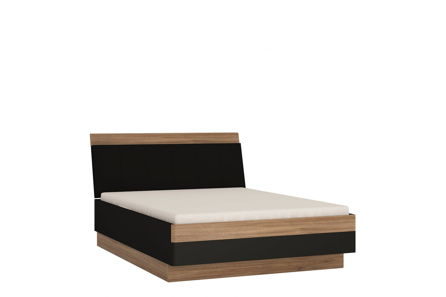 Monaco 140 cm double bed in Oak and Black