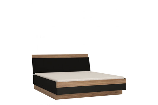 Monaco 180 cm super king size bed in Oak and Black