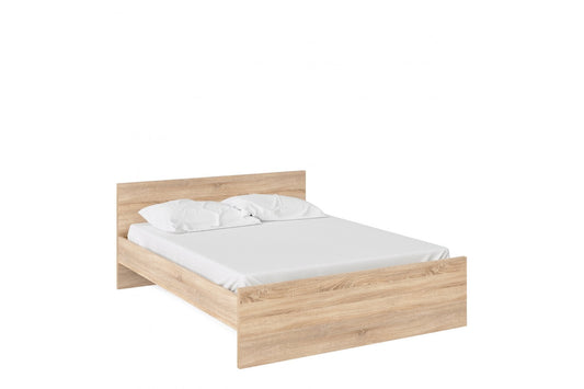 Naia Euro King Bed (160 x 200) in Oak