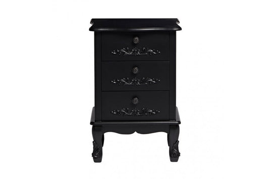 Antoinette 3 Drawer Chest Black