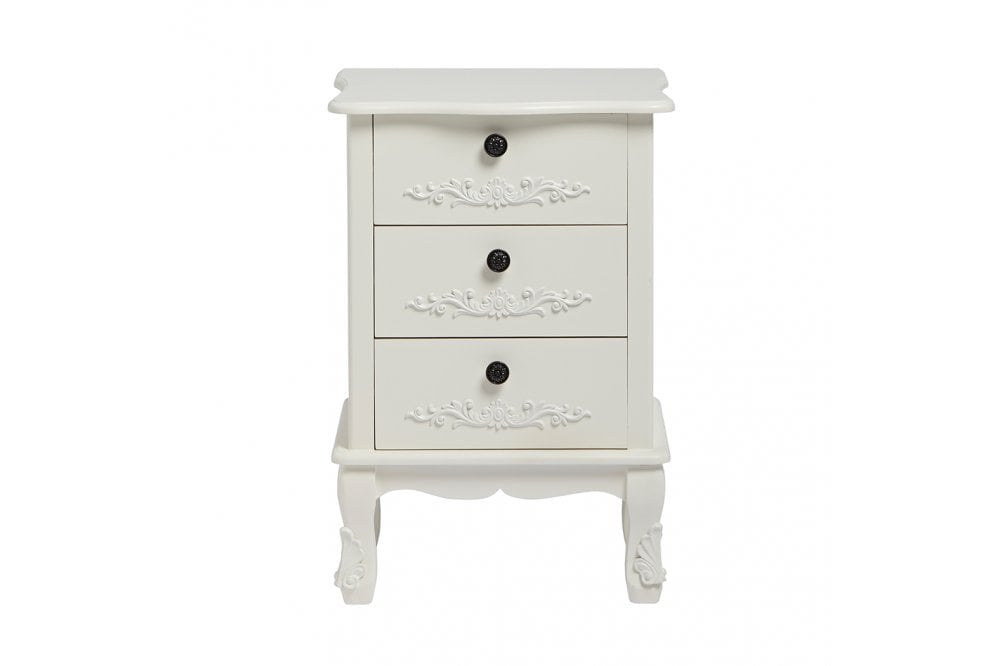 Antoinette 3 Drawer Chest White