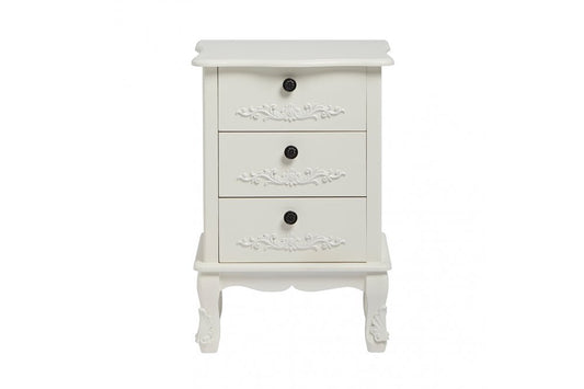 Antoinette 3 Drawer Chest White