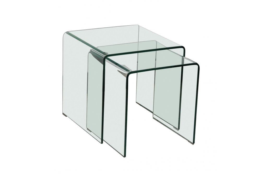 Azurro Nest Of 2 Tables Glass
