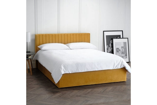 Berlin Mustard Double Bed