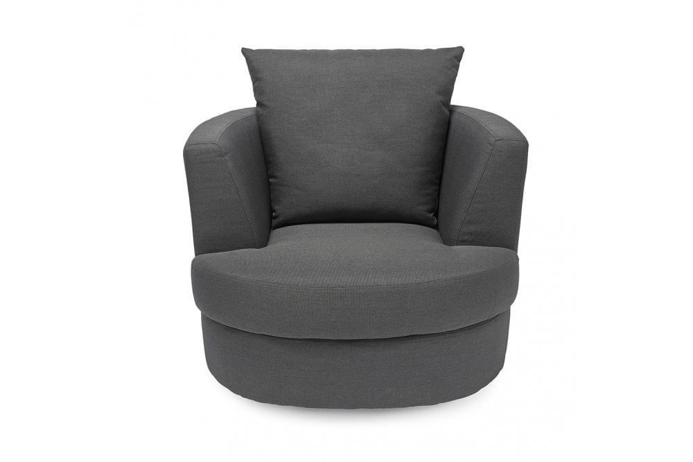 Bliss Small Swivel Chair Grey
