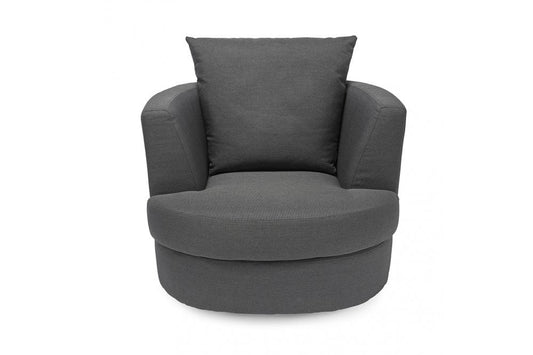 Bliss Small Swivel Chair Grey