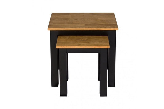 Copenhagen Nest of Tables Black Frame-Oiled Wood