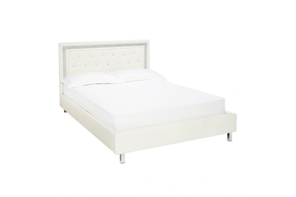 Crystalle 4.6 Double Bed White