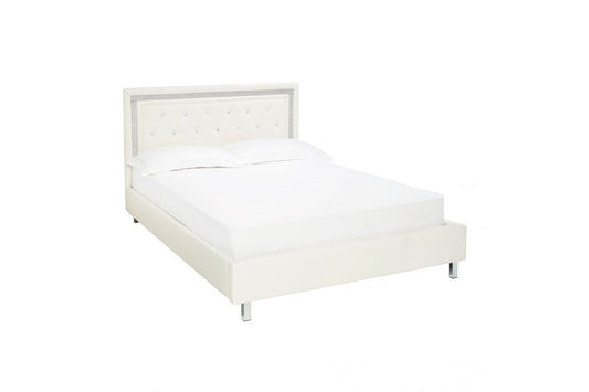 Crystalle 5.0 Kingsize Bed White