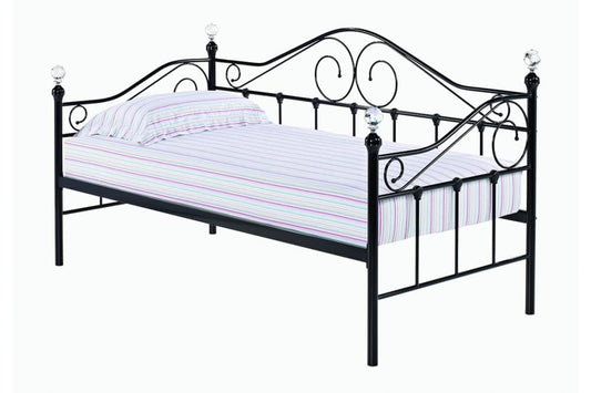 Florence Day Bed Black (Trundle sold separately)
