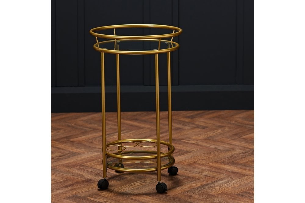 Collins Drinks Trolley Gold