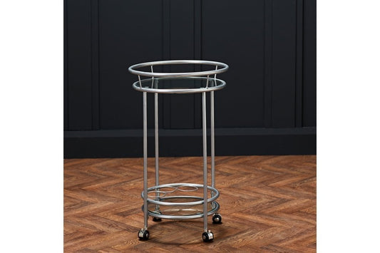 Collins Drinks Trolley Silver