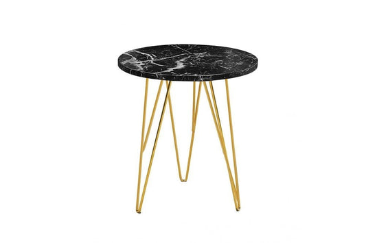 Fusion Lamp Table Black Marble
