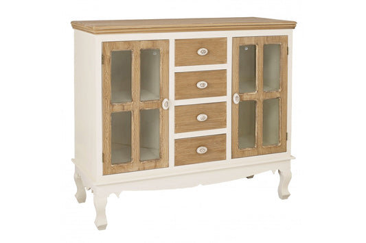 Juliette Sideboard With Glass Cream