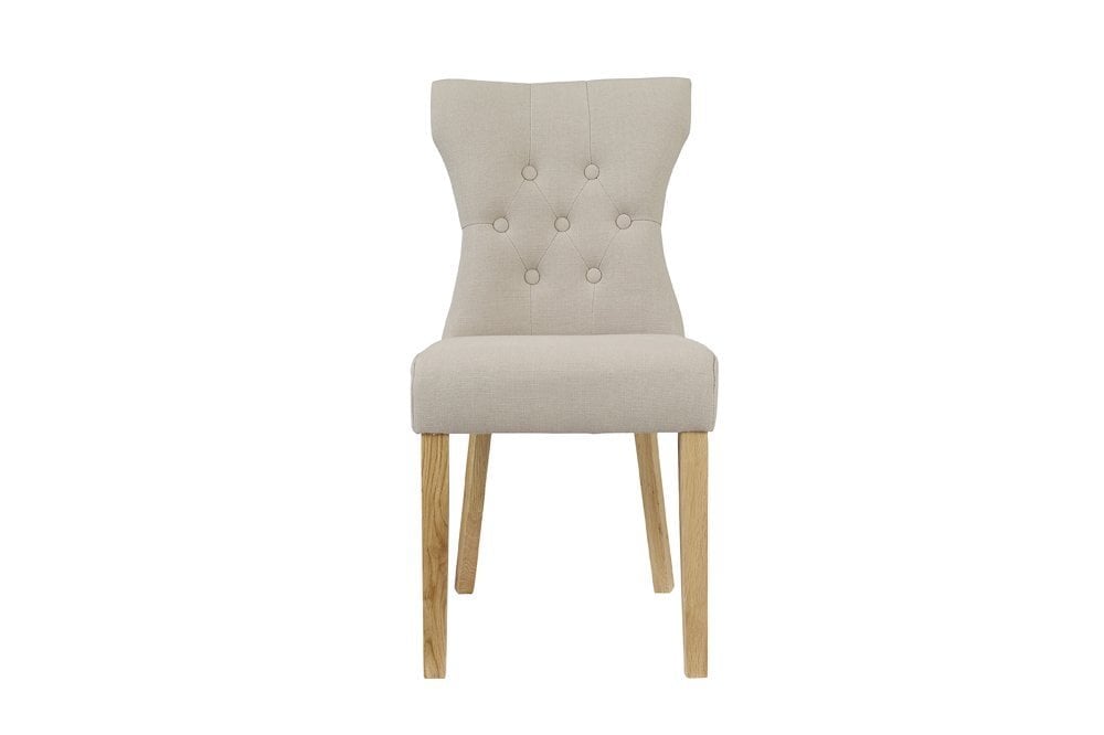 Naples Dining Chair Beige (Pack of 2)