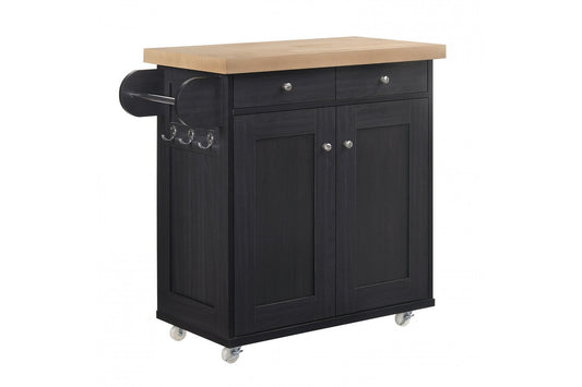 Portland Kitchen Island Black